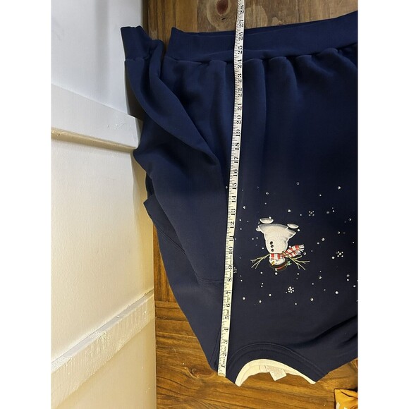 Vintage Morning Sun Cottage Grandma Core Christmas Sweatshirt Sz Large Snowman - Picture 7 of 7